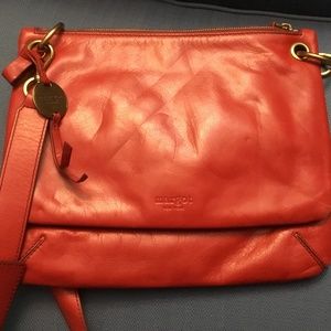 Red Margot New York Red Leather Crossbody Purse